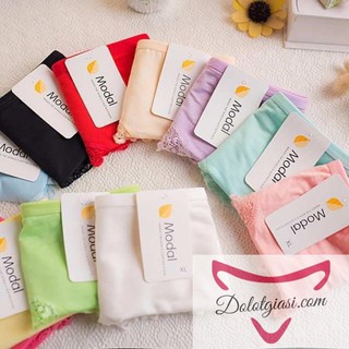 Quần lót cotton phối ren siêu mịn