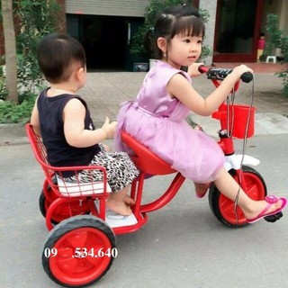 [Trợ giá] XE ĐẠP ĐÔI XÍCH LÔ CHO BÉ 2-6 TUỔI