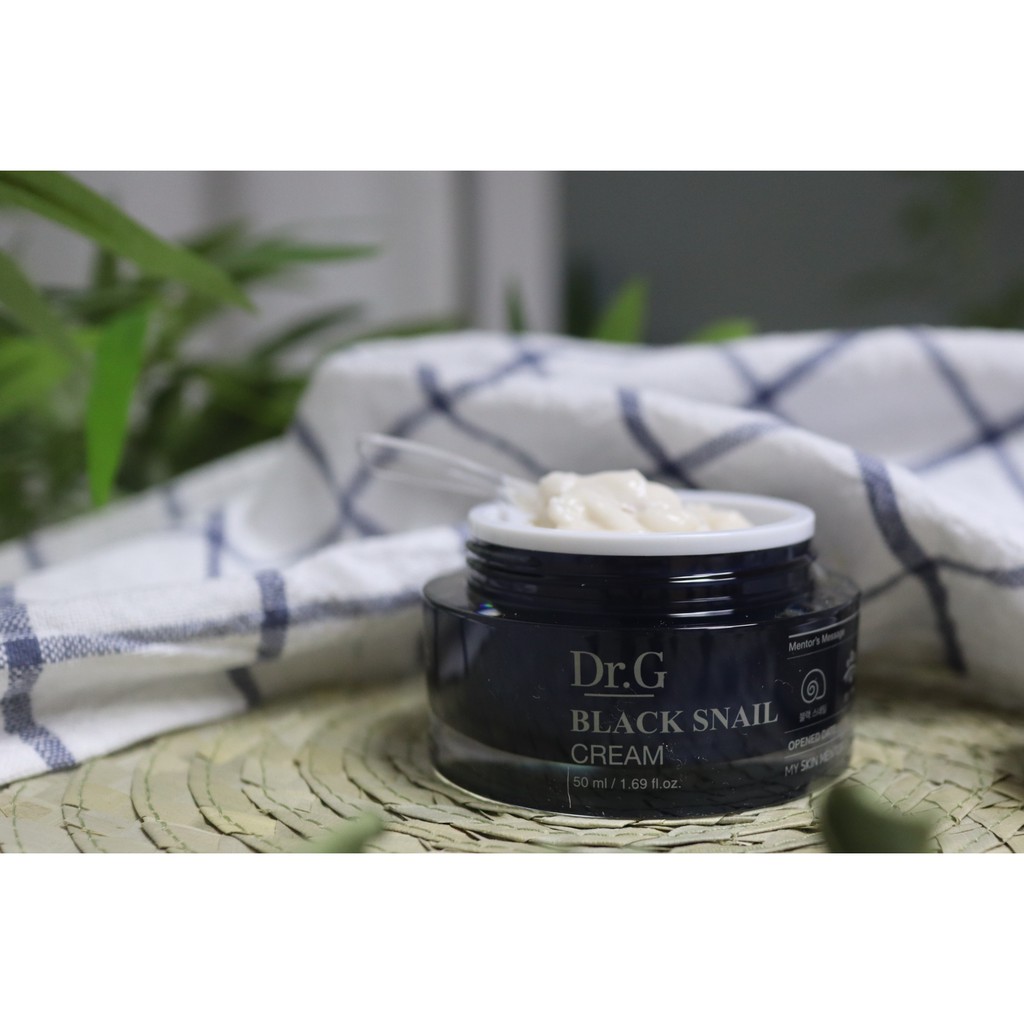 Dr.G Black Snail Cream # dưỡng trắng và tái tạo da từ ốc sên đen Dr.G # Kem lột mụn# Mỹ phẩm hàn quốc