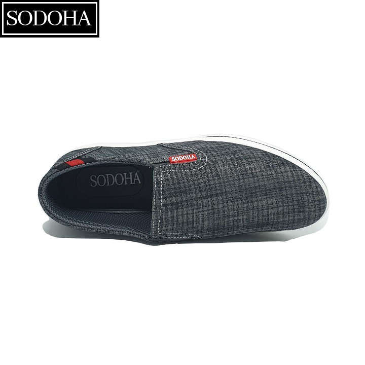 Giày Lười Thời Trang Nam SODOHA SDH86619 Màu Xám