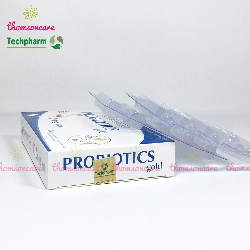 Men vi sinh có thêm kẽm - Probiotics hộp 2 vỉ x 5 ống dễ uống, lợi khuẩn tiêu hóa tốt, ăn ngon miệng