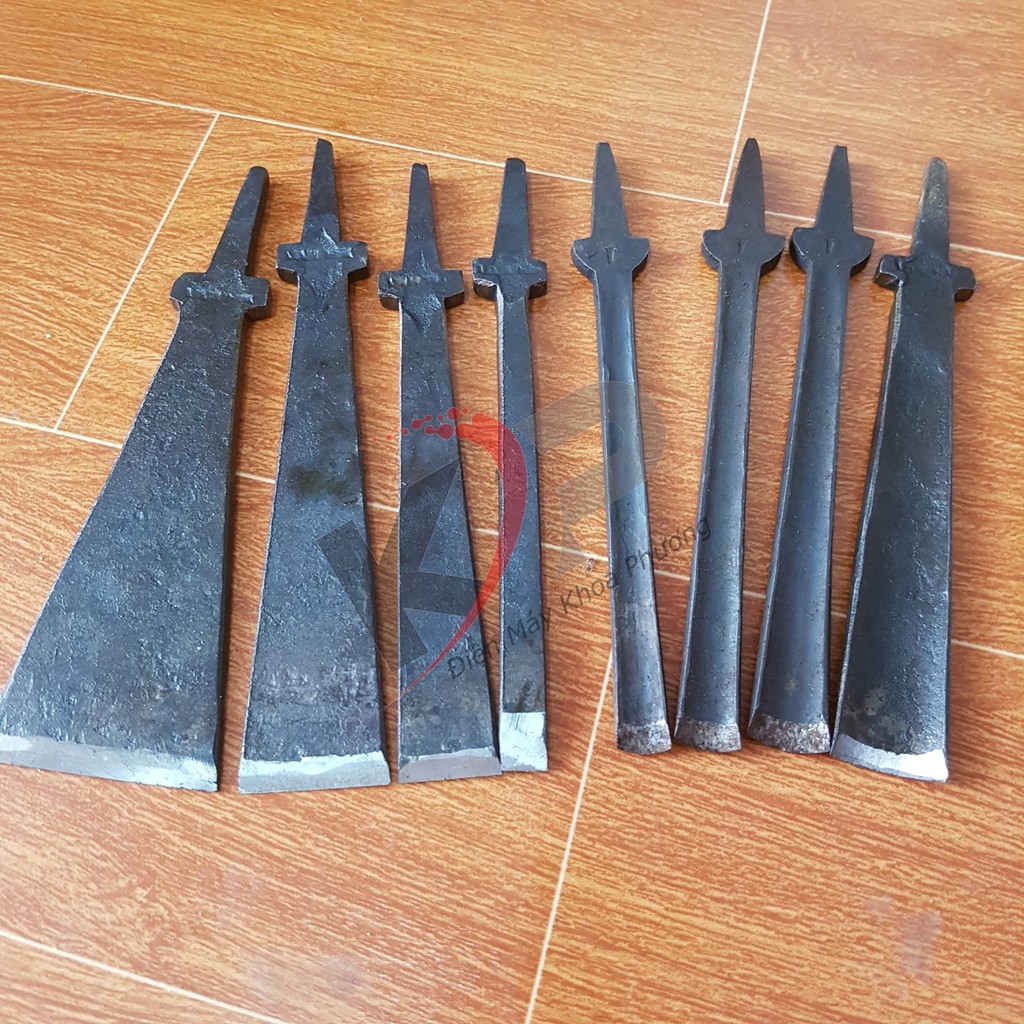 Tay thép, tông thép đục gỗ các