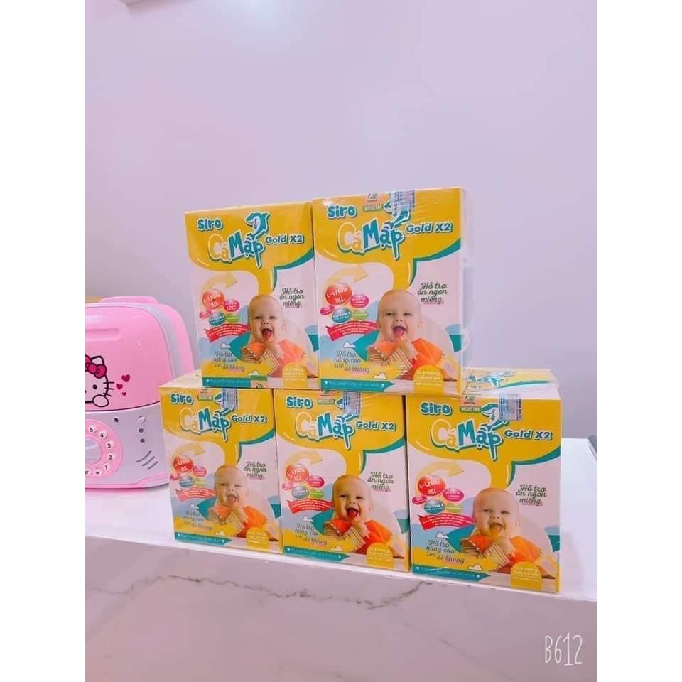 [MẪU MỚI] Siro Cá Mập Gold x2, Phiên Bản Cải Tiến Siro Baby Shark, Siro Ăn Ngon Bé Ăn Ngon Ngủ Tốt, Phát Triển Toàn Diện