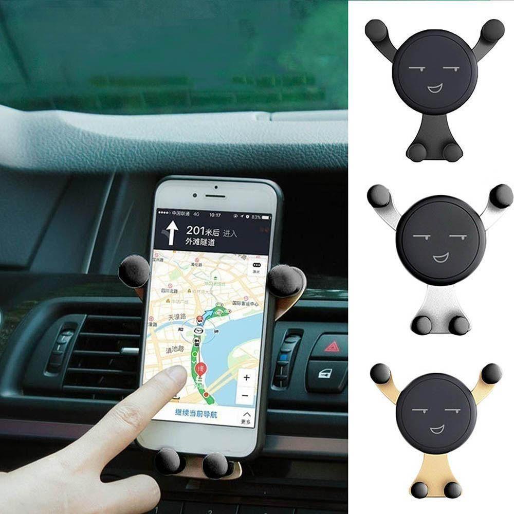 Giá Đỡ Điện Thoại Mini Hình Mặt Cười Gắn Lỗ Thông Gió Xe Hơi