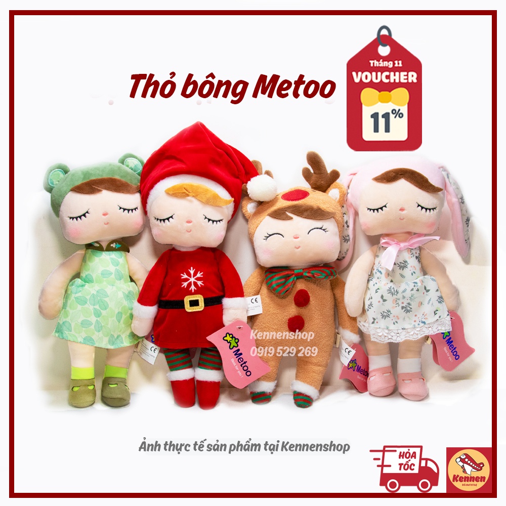 Thỏ metoo bông gối ôm cho bé 30cm