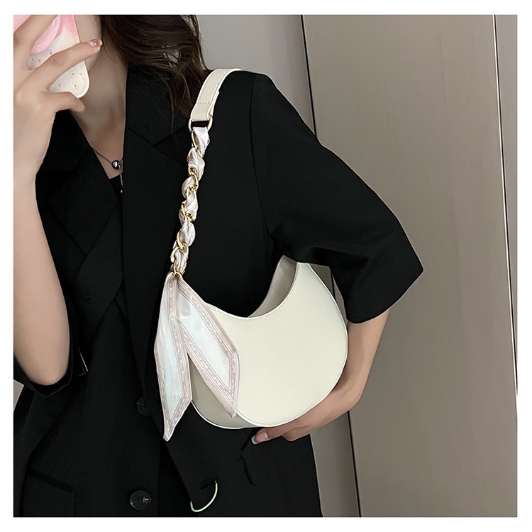 Túi Xách JASMIN NOIR Da PU Phối Khăn Quàng Cổ Thời Trang Dành Cho Nữ