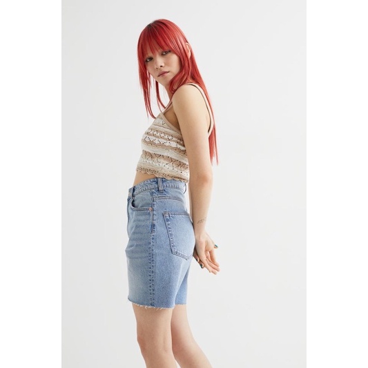 Quần short jeans denim HM 0949410010005 có sẵn size 40