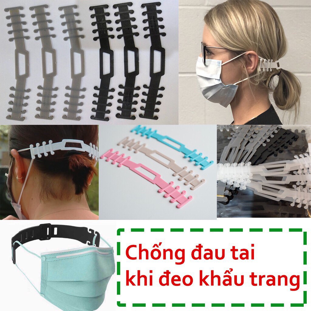 Móc Đeo, Dây Đeo, Quai Khẩu Trang Chống Đau tai Mềm Dẻo, Dai Bền, Đẹp Mắt cho Trẻ em và người lớn - QueenStore