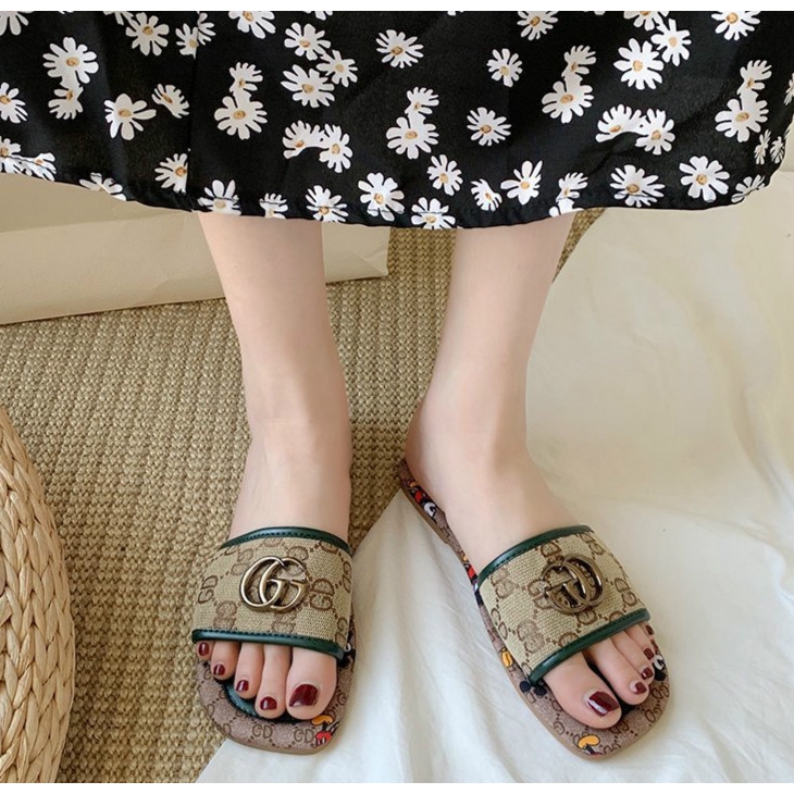 Dép Lê In Hình Chuột Mickey Xinh Xắn Cho Nữ