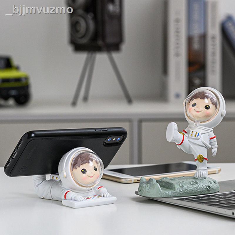 _bjjmvuzmoSáng tạo dễ thương phi hành gia lười biếng tác điện thoại di động giá đỡ ipad máy tính để bàn đồ tr