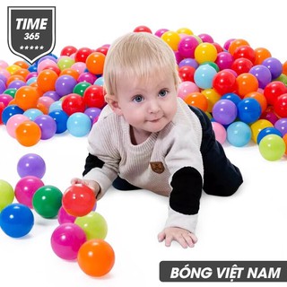 Tccn túi 100 quả bóng nhựa cho bé vui chơi