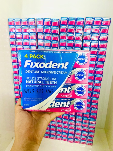 [Hàng về] KEO DÁN RĂNG FIXODENT 68g USA