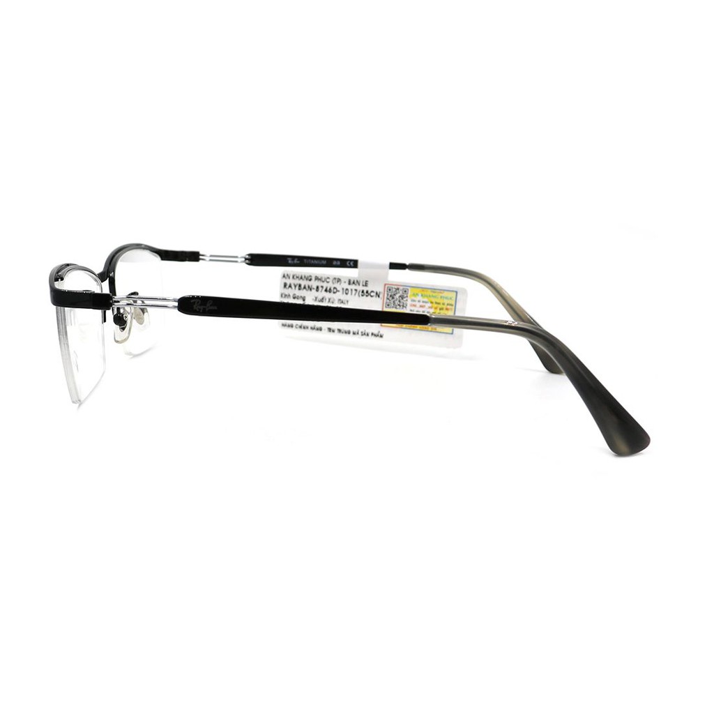(Hàng chính hãng) Gọng kính nam nữ Rayban RB8746D 1017 (55-17-145) màu sắc thời , thiết kế dễ đeo bảo vệ mắt