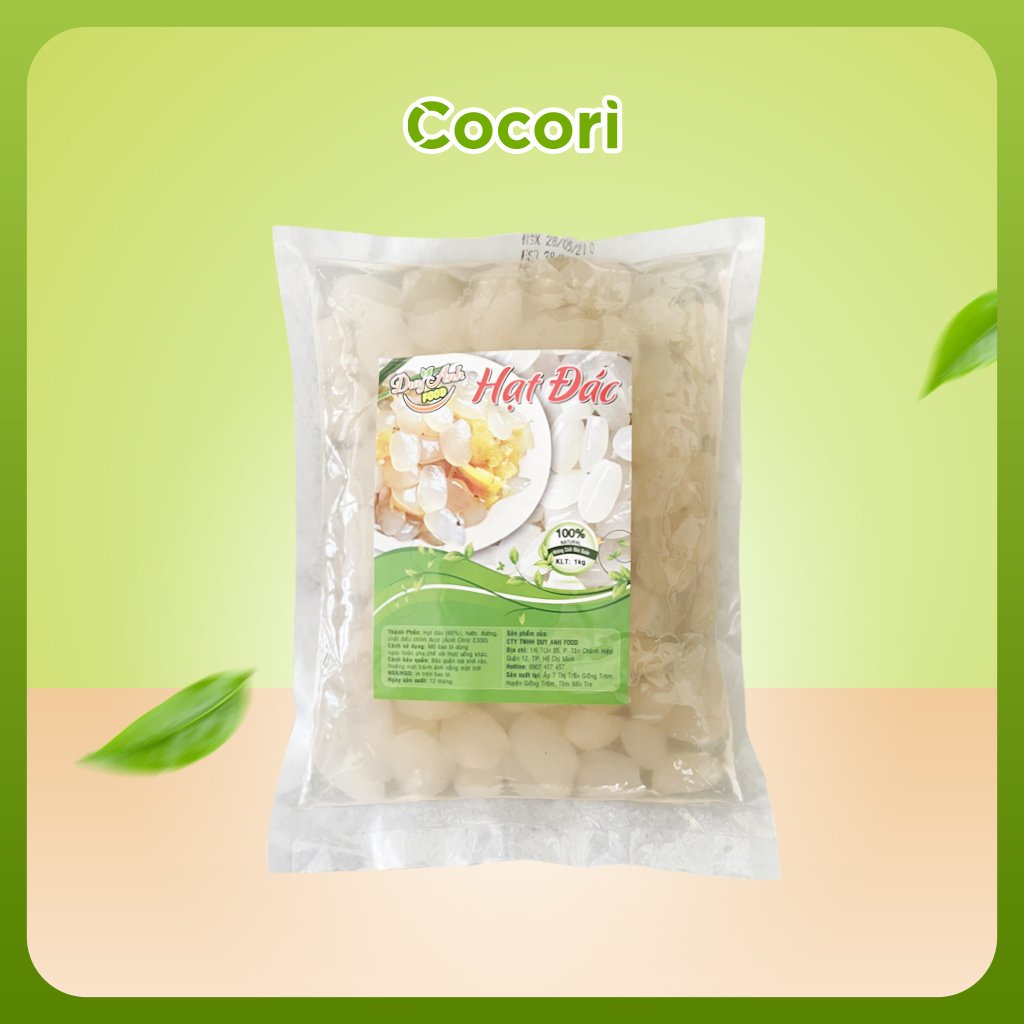 Hạt đác tươi rim đường phèn không chất bảo quản 1kg COCORI