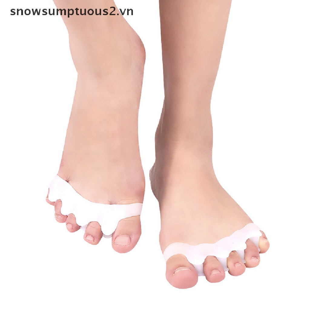 1 Cặp Dụng Cụ Silicone Tách Ngón Chân Trẻ Em
