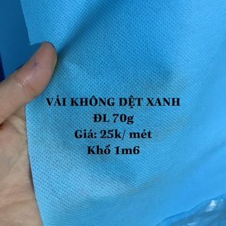 VẢI KHÔNG DỆT ĐỊNH LƯỢNG 70g (LOẠI DÀY) MAY KHẨU TRANG
