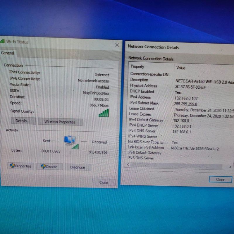 Thu wifi A6150 bắt khoẻ ngang cắm dây của pc và laptop | BigBuy360 - bigbuy360.vn