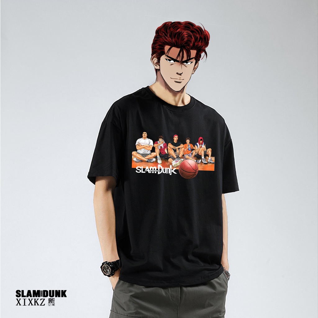 Sam slam dunk Áo Thun cotton Tay Lửng Thời Trang Mùa Hè Cá Tính