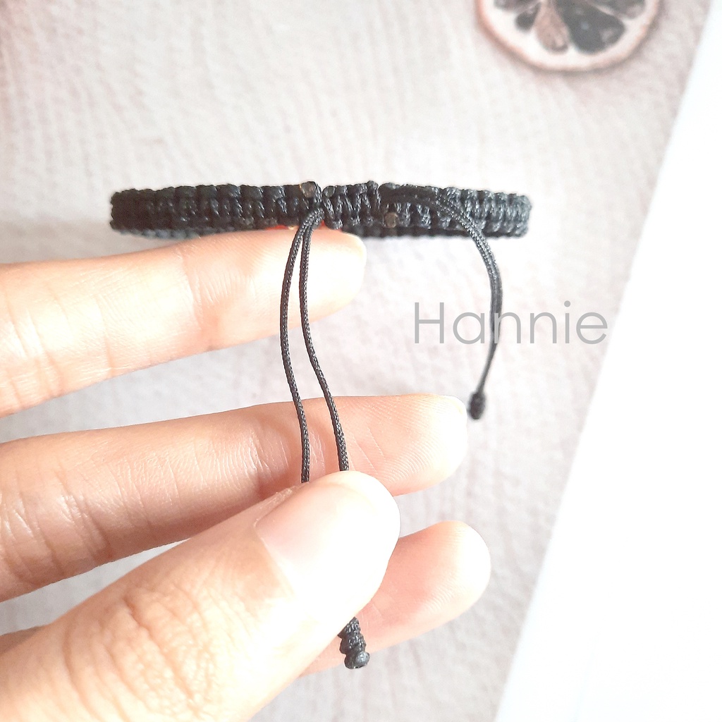 Vòng tay tỳ hưu đỏ may mắn đeo tay nam nữ handmade đơn giản