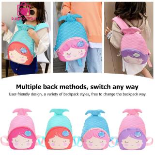 Bagforyou❀Kids Cartoon Cute  Backpack Fish Tail School Shoulder Bag