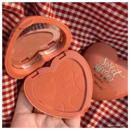 Phấn má hồng tone cam Kiss Bèauty Sweet Heart Blusher