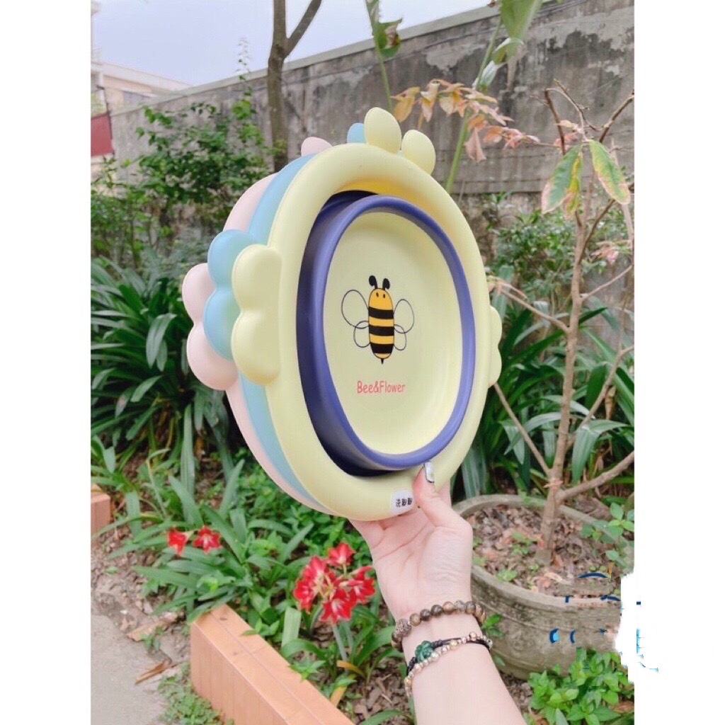 Chậu rửa mặt gấp gọn cho bé nhiều mẫu dễ thương