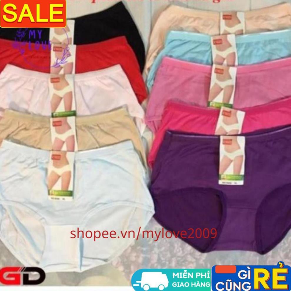 Quần cotton Lót bà Già quần big size 3XL cho người béo mập Bà bầu cạp cao siêu to khổng lồ, chất coton mềm mát