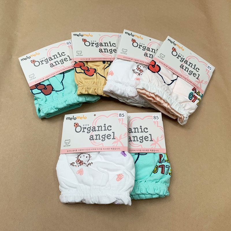 COMBO 5 QUẦN CHIP XUẤT HÀN ORGANIC ANGEL CHO BÉ GÁI QC2002G