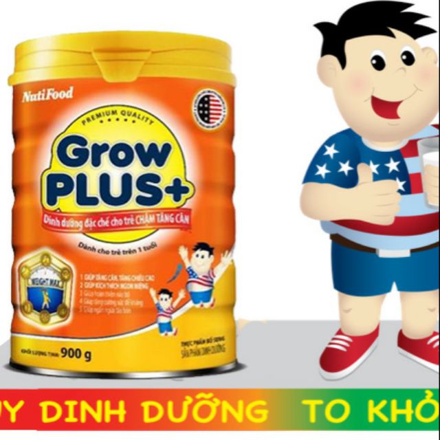 Sữa grow plus cam 900g