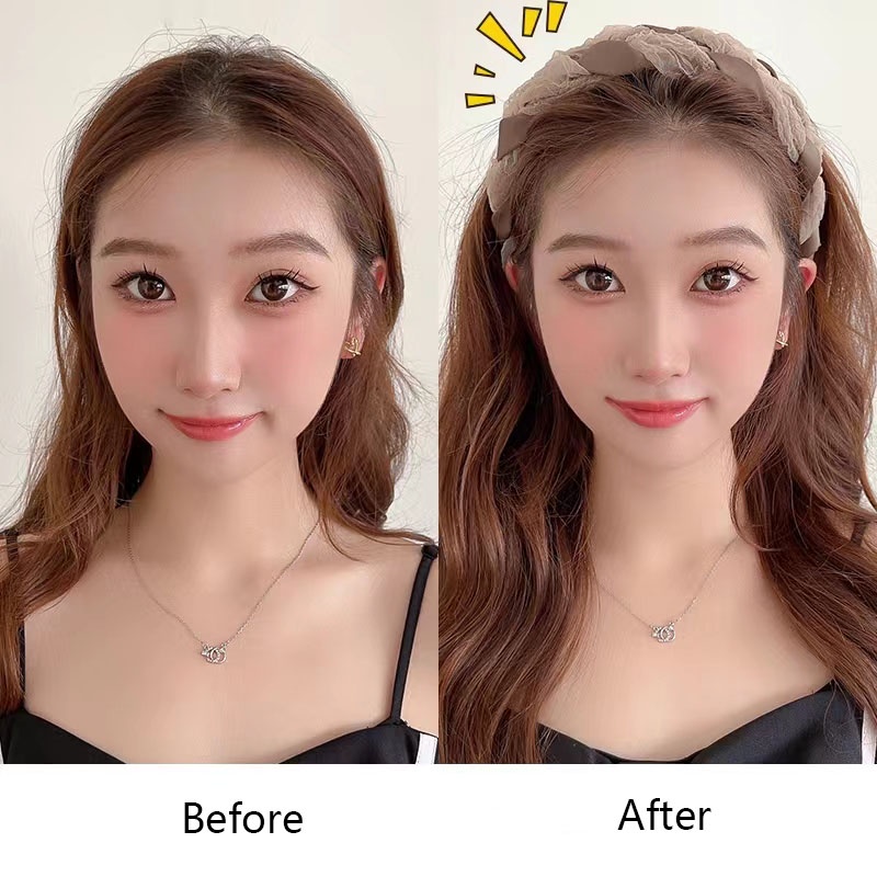 Băng Đô Cài Tóc Phối Ren Màu Đen Phong Cách Hàn Quốc Cho Nữ