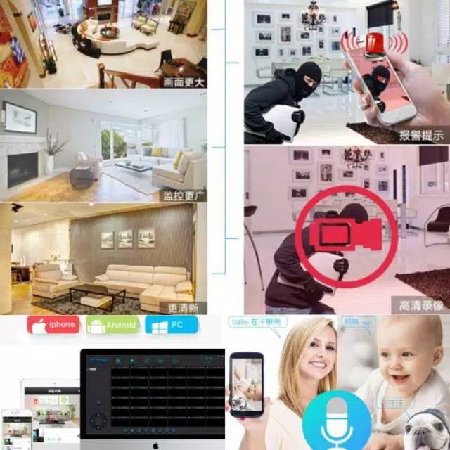 Camera Ip Wifi Không Dây 2mp Full Hd 1080p Cctv Onvif