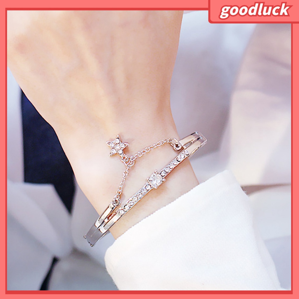 Vòng Tay Nữ Hình Ngôi Sao Đính Đá Lấp Lánh