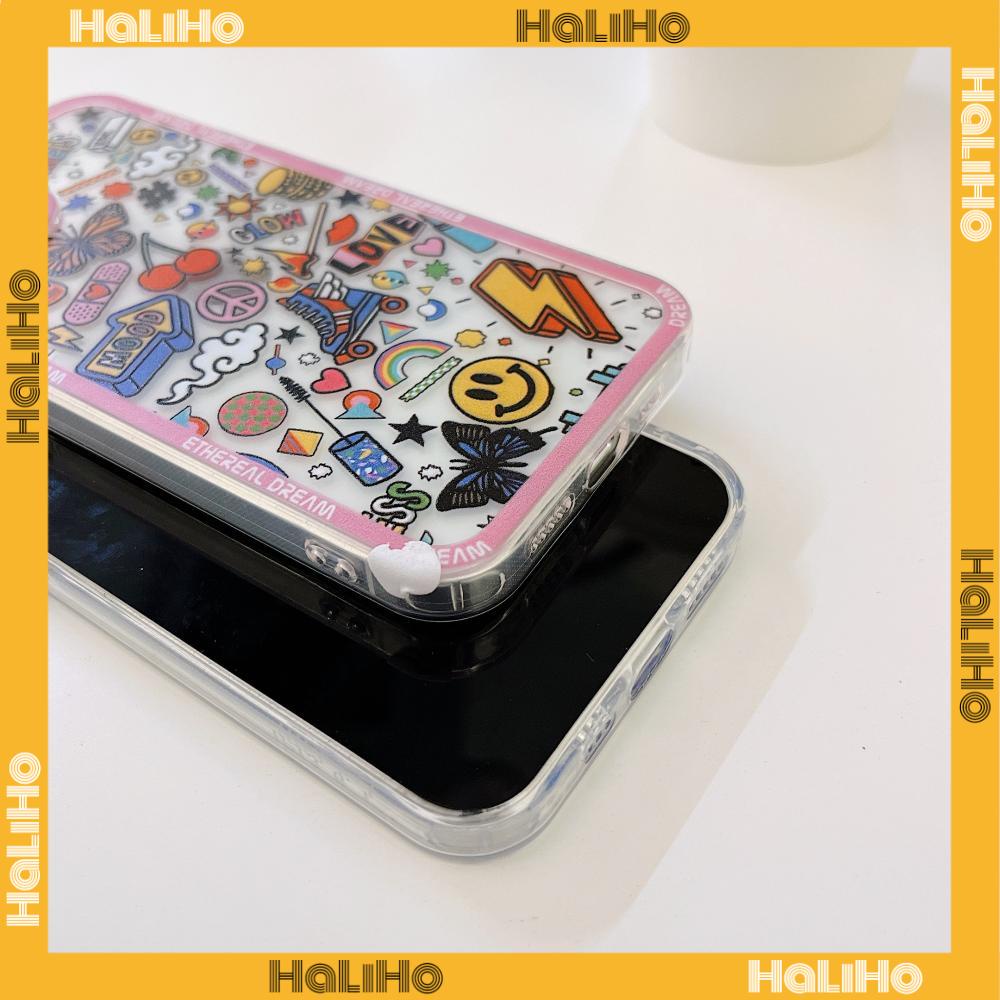 iPhone Case Silicone Soft Case TPU Clear Case Angel Eye Protection Camera Shockproof Rainbow Cloud Smiley For iPhone 13 Pro Max iPhone 12 Pro Max iPhone 11 iPhone 7 Plus