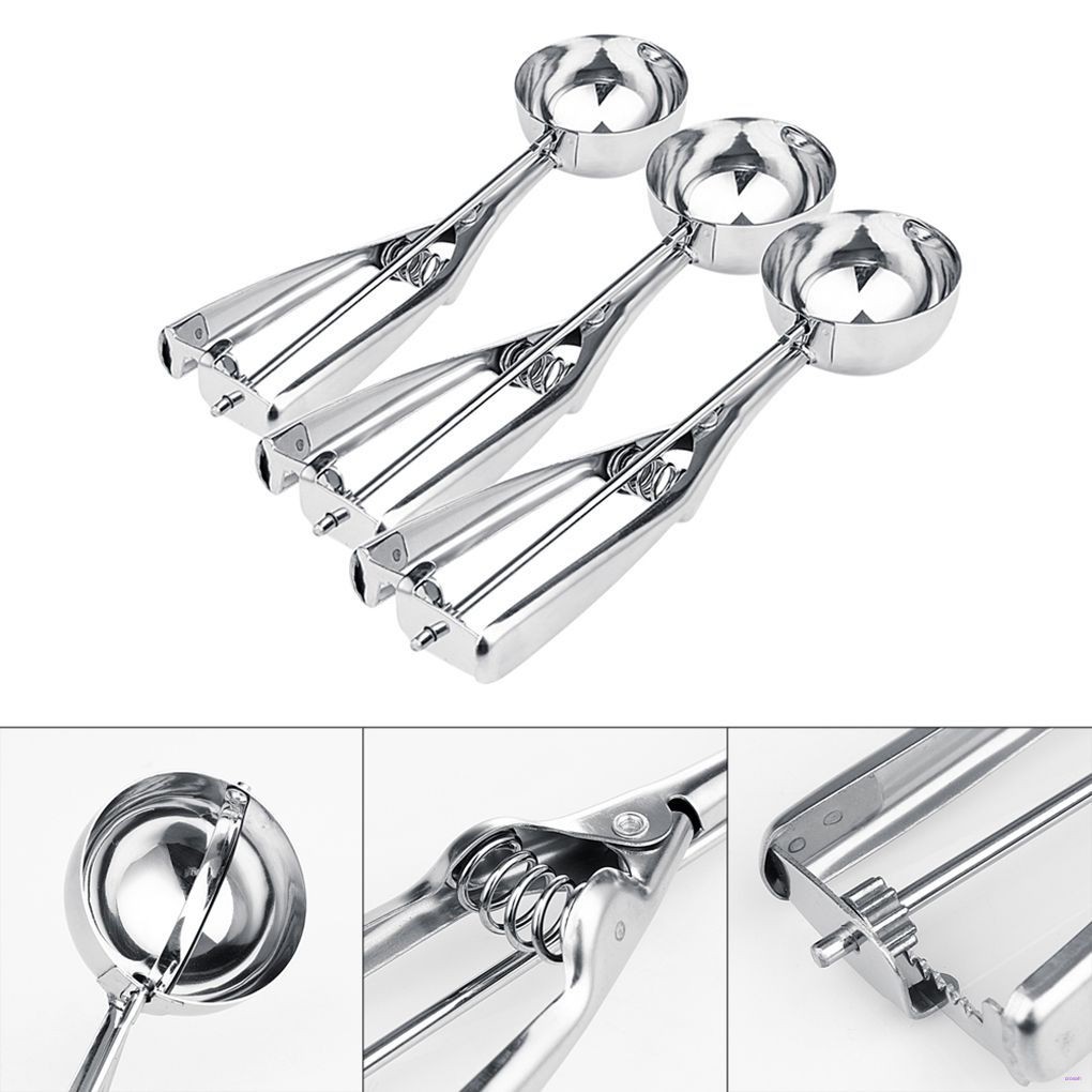 Muỗng Múc Kem Viên Bằng Thép Không Gỉ