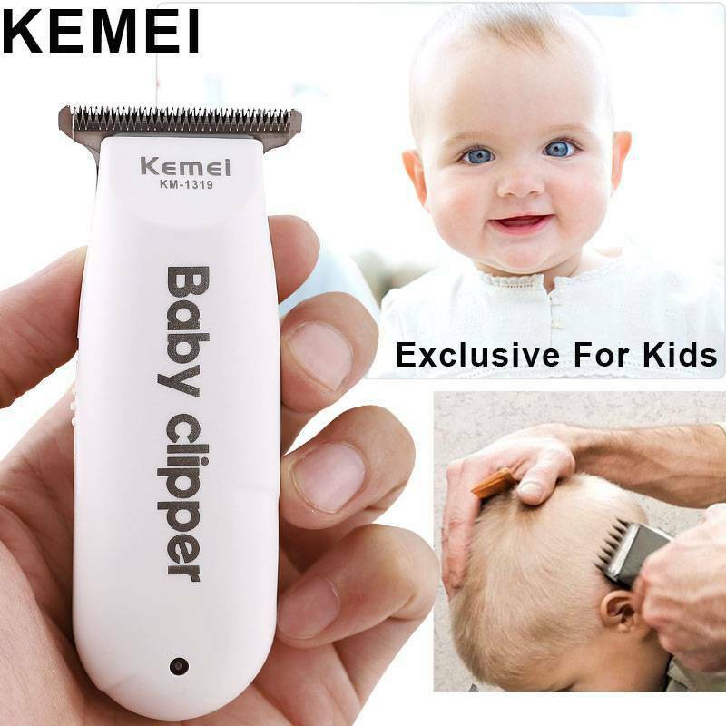 Tông Đơ Cắt Tóc Trẻ Em, Chính Hãng Kemei KM 1319 Tiếng Ồn Nhỏ Dùng Cho Bé - Tăng Đơ Cho Trẻ Nhỏ Baby Clipper