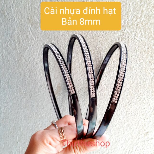 Bờm cài tóc đũa đính hạt 2 hàng siêu xinh