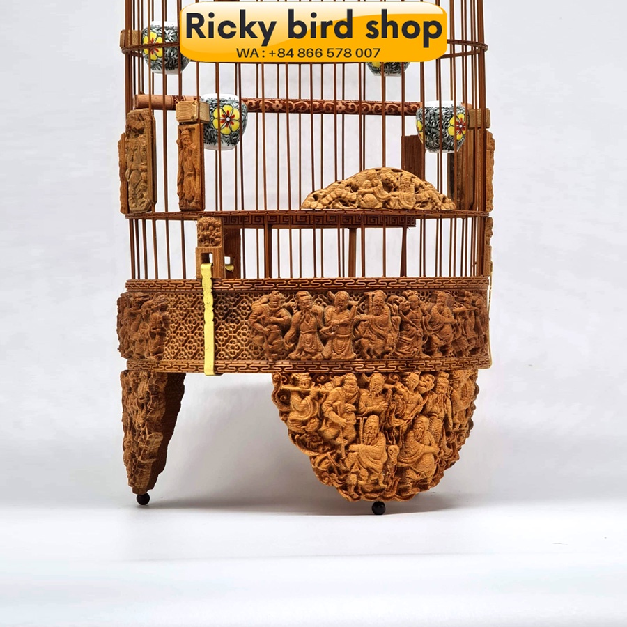 Lồng chim tre, Puteh bird cage - 3D Eight immortal design