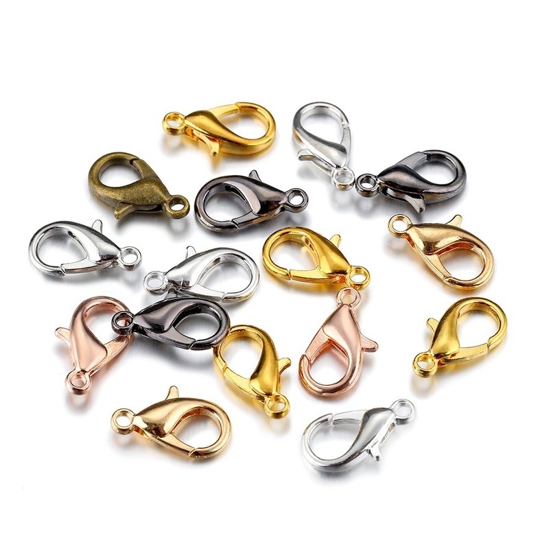 Set 10 Đầu Nối Khóa Tôm Hùm Bằng Hợp Kim Cao Cấp 10mm-16mm