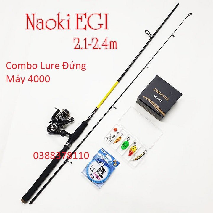 Combo Cần Câu Lure Máy Đứng, Combo Lure Đứng, Cần Câu Lure Cá Lóc