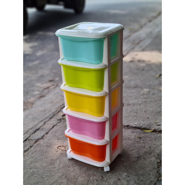 Tủ nhựa đa sắc 5 tầng