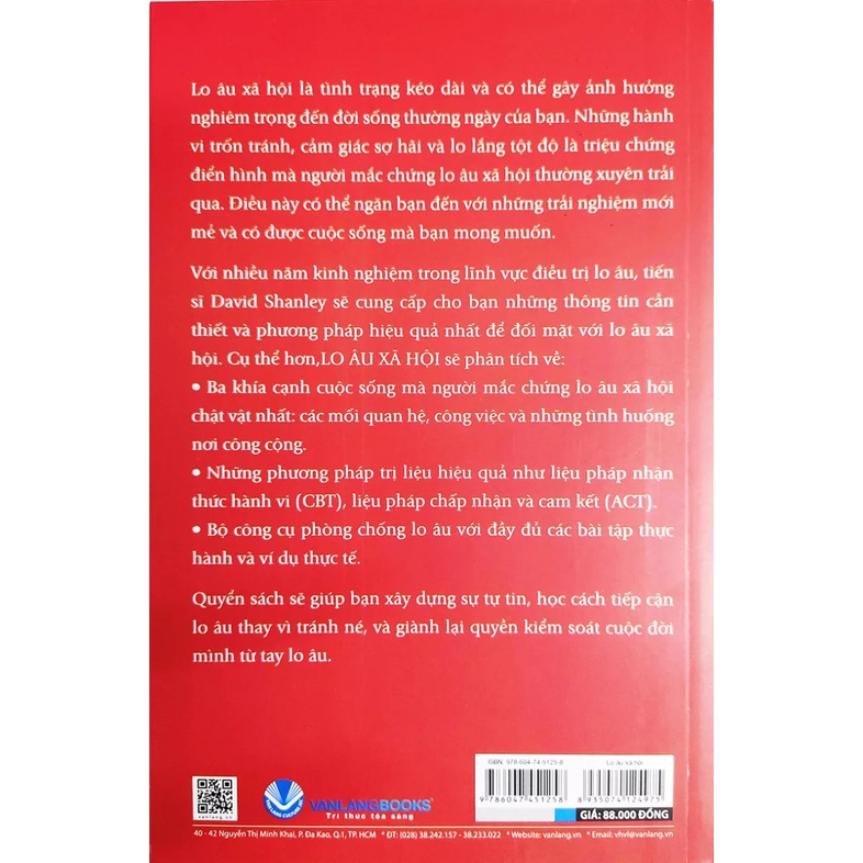 Sách Lo Âu Xã Hội - Tâm lý - VLG