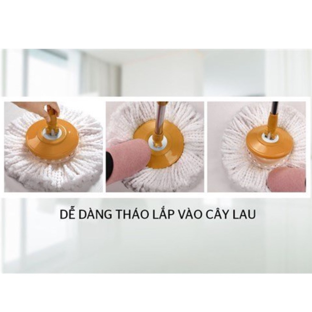 cây lau nhà xoay 360 độ thông minh sunhouse ks-mo350i kèm bông lau ( bảo hành 6 tháng )