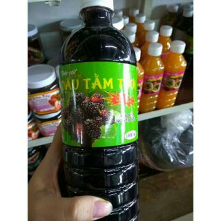 combo 6 chai nước ép dâu tây, dâu tằm, chanh dây loại 1 lit