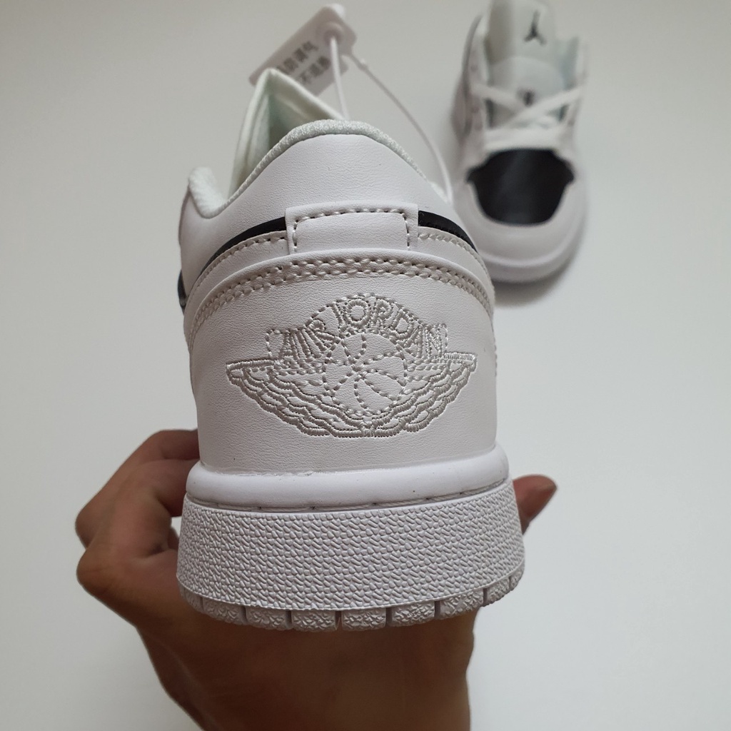 Giày Jordan 1 Low Panda Trắng Đen Cực Đẹp Fullbox, Giày thể thao jordan 1 cổ thấp trắng đen panda dễ phối đồ, cực êm cân