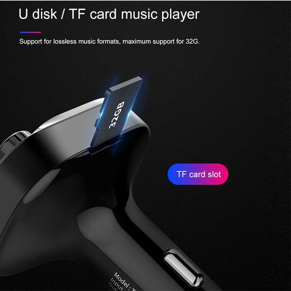 Tẩu sạc 2 cổng USB 3.1A tích hợp MP3 kết nối bluetooth có FM cho xe hơi | BigBuy360 - bigbuy360.vn