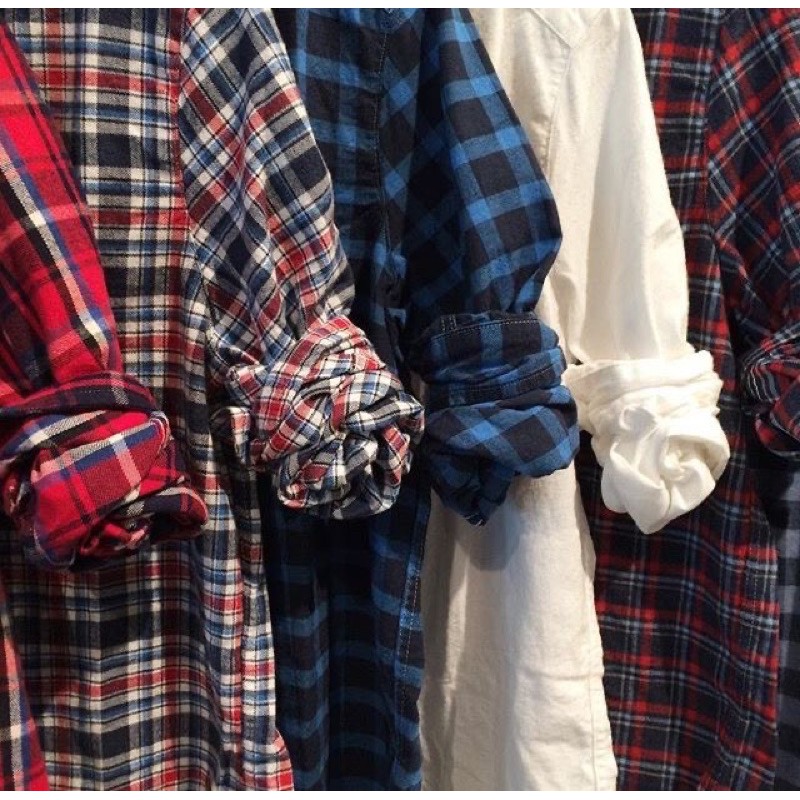 Áo Sơ mi flannel caro 2hand, Áo Sơ Mi Ca rô - Sơ mi Caro chọn Size, chọn Màu | BigBuy360 - bigbuy360.vn