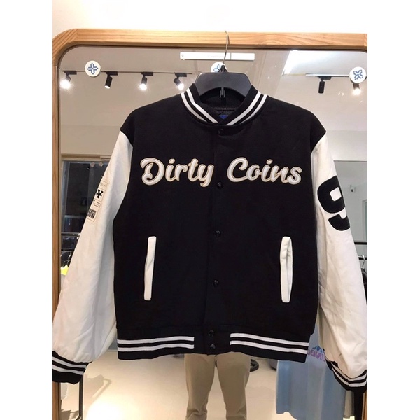 Áo khoác Dirty coins Varsity Jacket new 100%