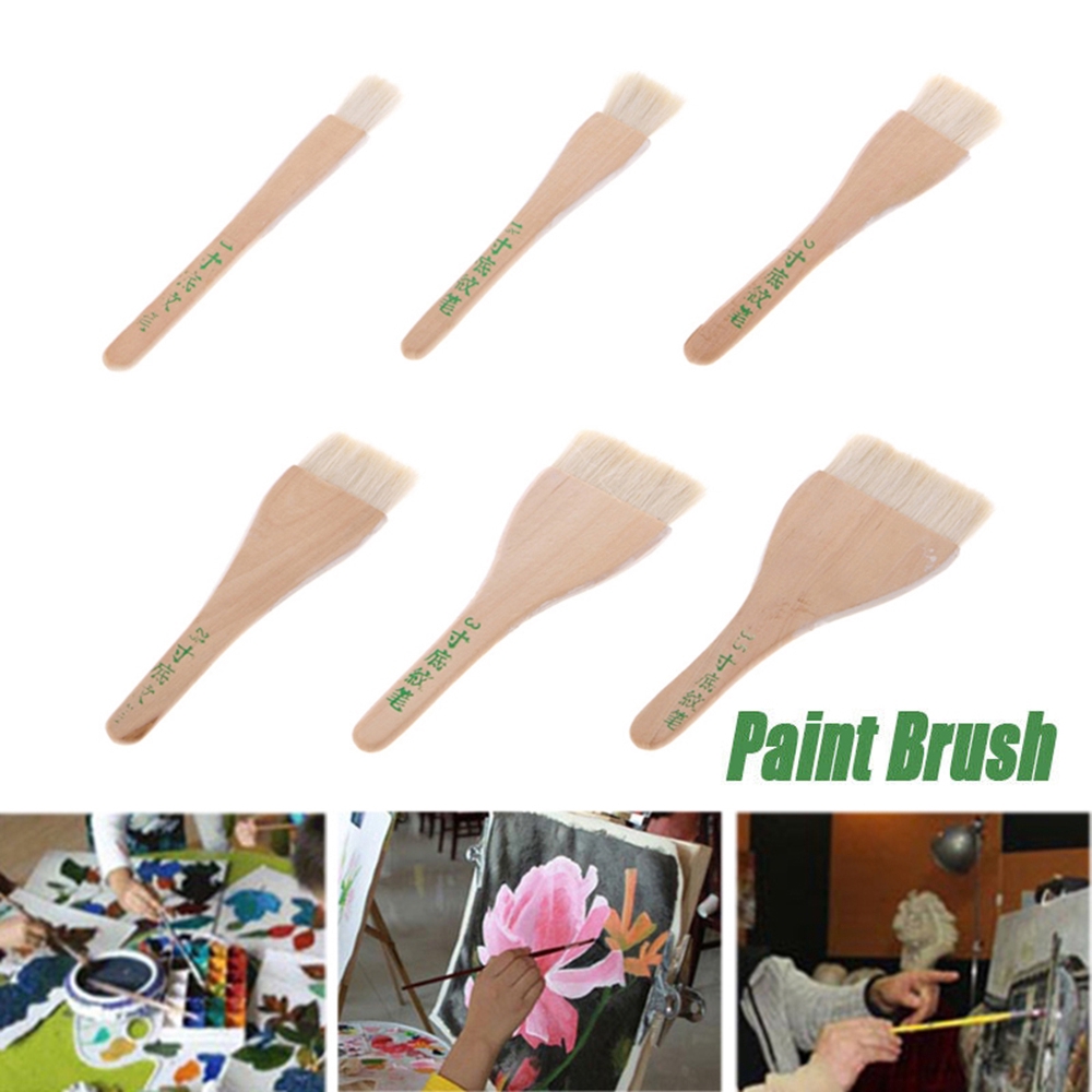 Cọ Vẽ Màu Nước Với Tay Cầm Gỗ