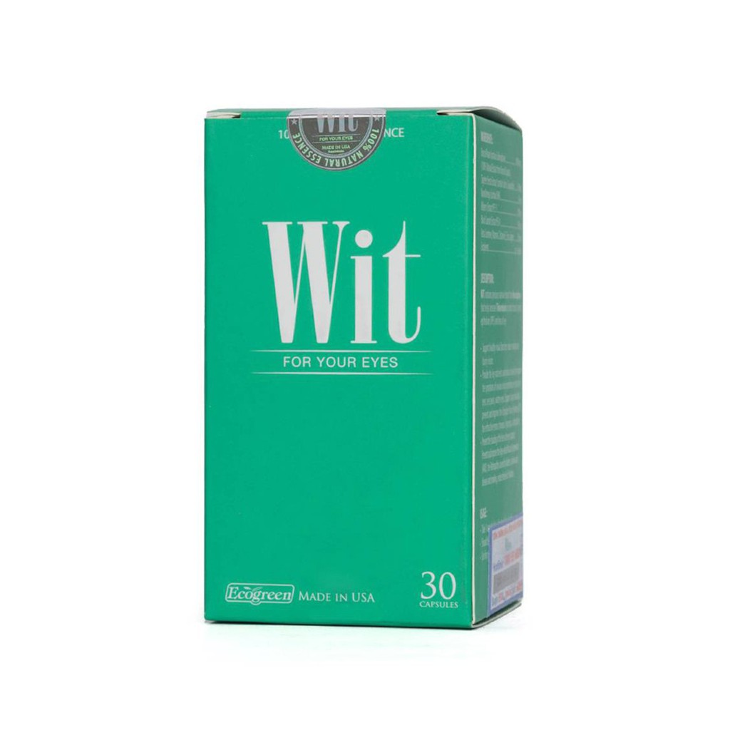 Wit - Thực phẩm bảo vệ mắt, tăng cường thị lưc - Tặng kèm xà phòng Thái Lan