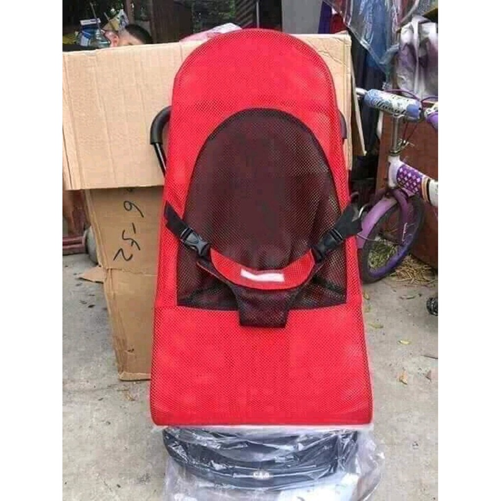 Ghế nhún, ghế rung đa năng chân chữ A cho bé kèm thanh treo đồ chơi + gối đầu